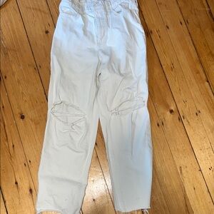 Universal Thread White High Rise Jeans Relaxed Fit